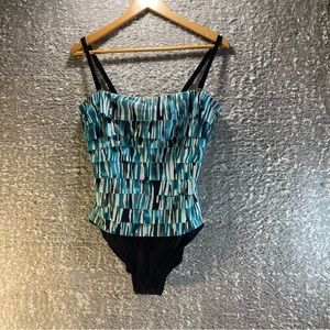 Ceeb Womens One Piece Swim Bathing Suit 12 Nylon Blend Stretch adjustable Strap